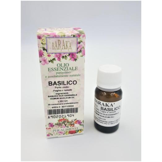 NAT196 - Olio Essenziale di Basilico da 12 ml