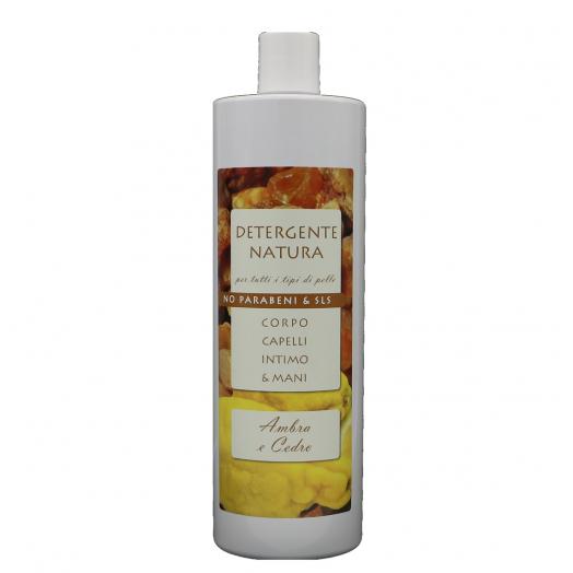TNL023.10 - detergente natura 1000ml AMBRA E CEDRO