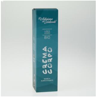 Crema corpo Uomo Bio con Bamb&ugrave; e Burro di Karit&egrave; 200 ml.
