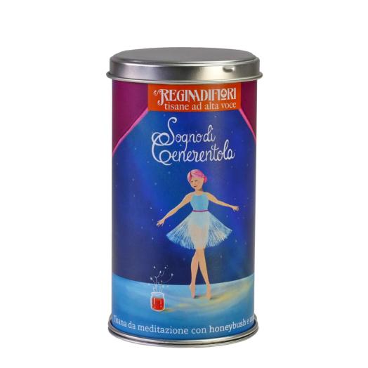 VIVOCE02 - lattina da regalo con 12 Filtri di tisana "Sogno di Cenerentola" ad alta voce