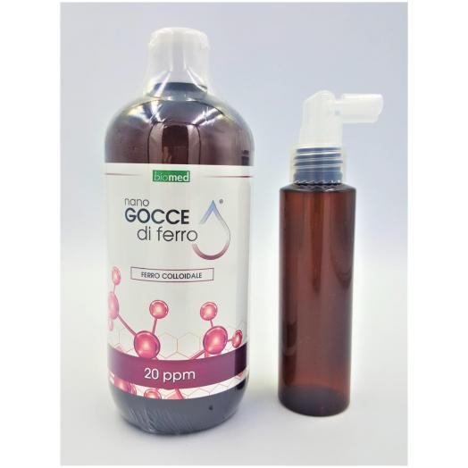 STA030 - Ferro GROSSO Colloidale 20 ppm 500 ml+dosatore spray 100 ml
