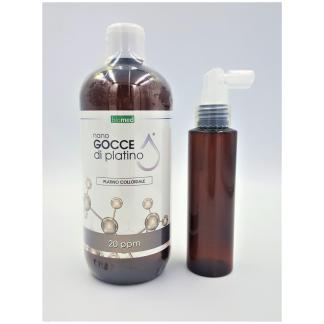 Platino GROSSO Colloidale 25 ppm 500 ml+dosatore spray 100 ml