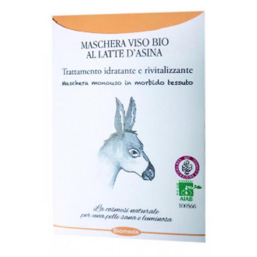 BIO203 - Maschera Monouso al Latte Asina in tessuto Rivitalizzante