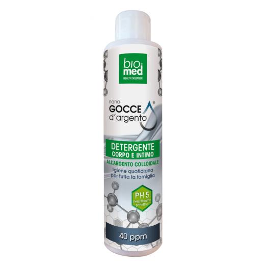 STA049 - Detergente Corpo e Intimo 40 ppm all'Argento Colloidale 200 ml.