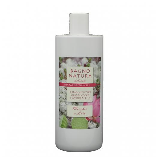 TNL024.15 - bagno natura 500ml LOTO E MUSCHIO BIANCO
