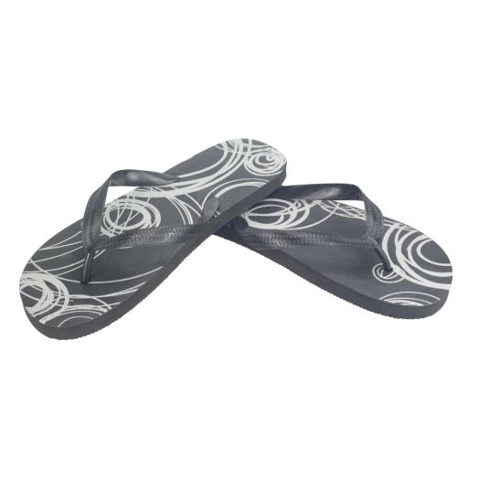 PM4039NS - SU ORDINAZIONE Paio di ciabatte infradito nere uomo 29cm