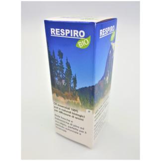 Miscela per ultrasuoni  Respiro eucalipto-pino-niaouli-timo-lavanda-rosmarino 10ml.