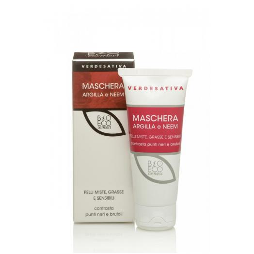 VER1251 - Maschera viso Argilla e Neem tubo 75 ml