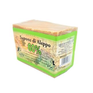 Sapone di Aleppo in cubo al 60% olio di Alloro 200 gr.