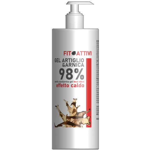 LIF004 - Flacone di gel a base di Arnica e Artiglio Caldo 98% Grosso  da 500 ml.