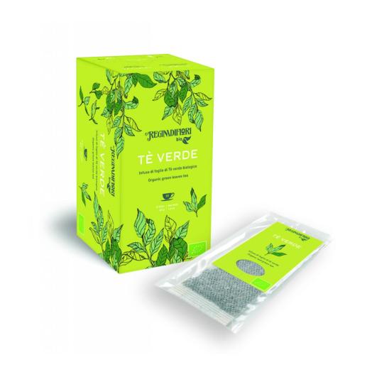 VIRFB45 - Infuso in filtri di THE VERDE biologico scatola da 15 filtri