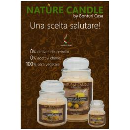 BON001.19 - Cartone da 6 Candele Piccole Cuoio e Menta da 90 gr cad.