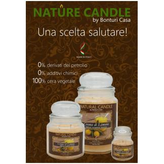 Cartone da 6 Candele Piccole Cuoio e Menta da 90 gr cad.