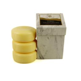 ALC031 - Scatola Cubica linea Marmo al Limone con 3 saponette da 150 gr.