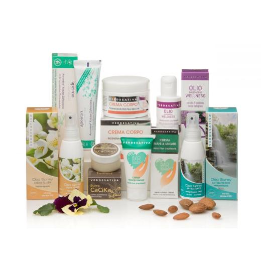 - VERDESATIVA LINEA CORPO.BIOLOGICI, VEGAN SOCIETY, CRUELTRY FREE.
