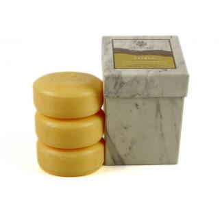 Scatola Cubica linea Marmo al Citrus Agrumi con 3 saponette da 150 gr.