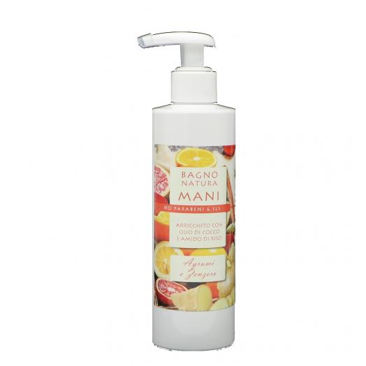 TNL025.09 - bagno natura mani 250ml AGRUMI E ZENZERO
