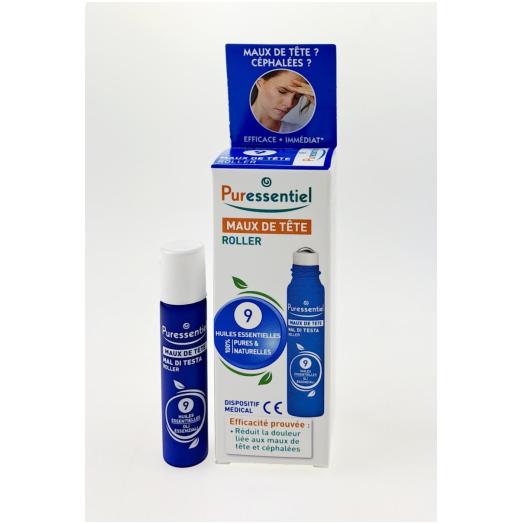 PUE038 - Roller Mal di testa 9 oli essenziali da 5 ml.