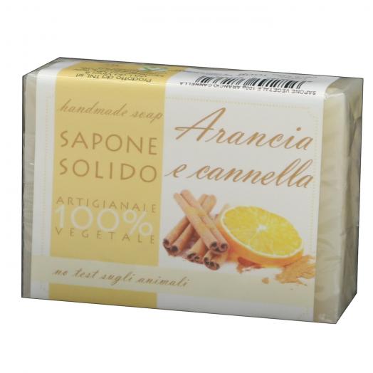 TNL026.04 - saponetta vegetale 100g ARANCIA E CANNELLA