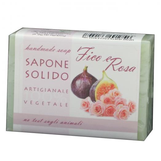 TNL026.11 - saponetta vegetale 100g FICO E ROSA
