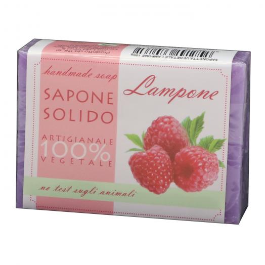TNL026.12 - saponetta vegetale 100g LAMPONE