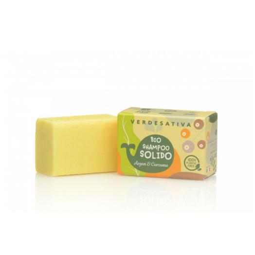 VER5741 - Shampoo Solido BIO Stimolante alla Canapa Argan e Curcuma 55 gr