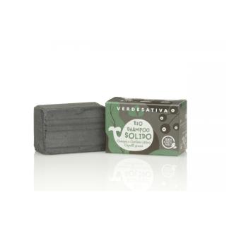 Shampoo Solido Bio per Capelli Grassi Canapa e Carbone Attivo 55 gr