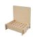 espositore da banco in legno con 24 buchi per stick labbra vuoto