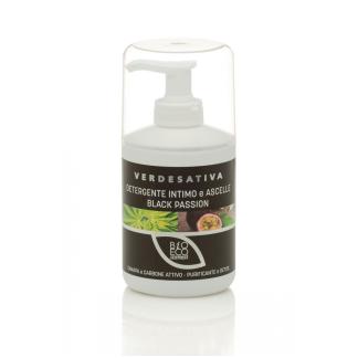 Detergente Intimo e Ascelle canapa e carbone attivo dispenser 250 ml