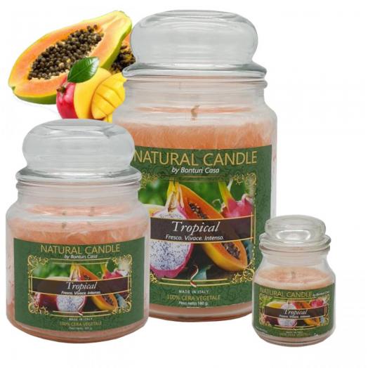 BON001.10 - Cartone da 6 Candele Piccole Tropical  da 90 gr cad.
