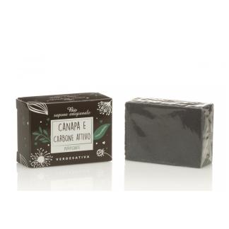 Bio sapone concentrato Canapa e Carbone 100 gr