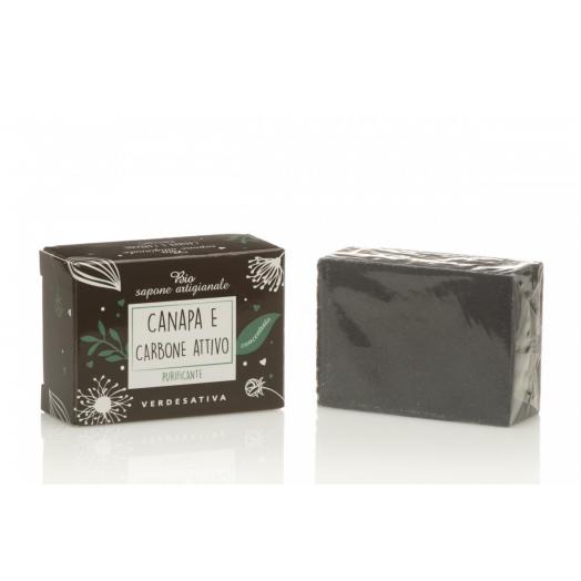 VER8275 - Bio sapone concentrato Canapa e Carbone 100 gr
