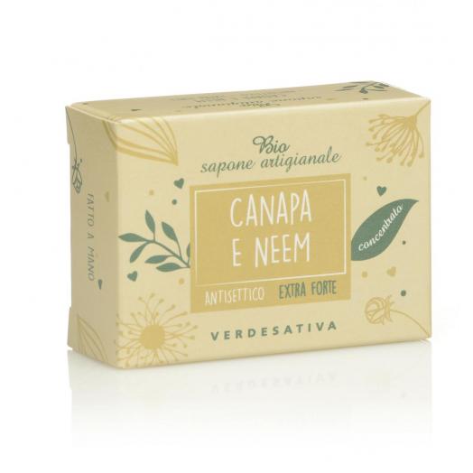 VER8290 - Bio Sapone Extra Forte Neem e Canapa 100 gr