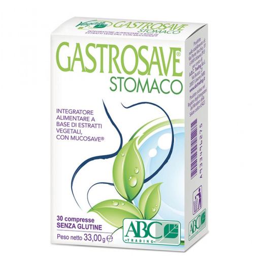 ABC025 - Compresse Gastrosave Stomaco per Bruciore e Acidit&agrave; senza Glutine 30 pz.
