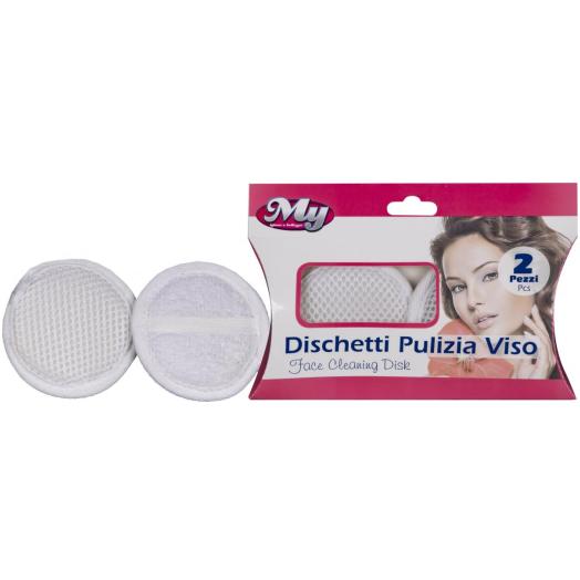 BRI007 - Dischetti Bianchi struccanti 
Rimozione Make up Viso pz.2 in Confezione Regalo Pacco da 12 pz.