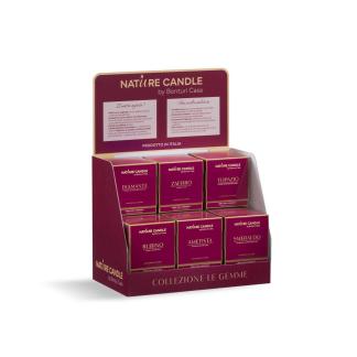 Espositore da banco Le Gemme  con 24 Candele da 180 grami cad