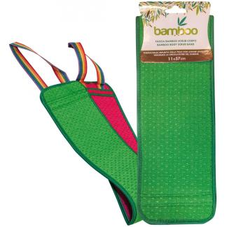 Fascia in Fibra di  Bamboo Verde Scrub Corpo Pacco da 10 pz.