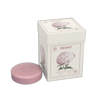Scatola linea Fiorentini alla Peonia con 3 saponette da 150 gr.