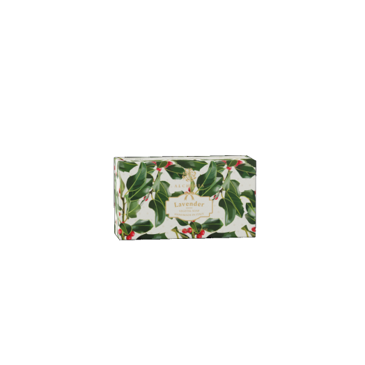 ALC874 - Sapone natalizio solido vegetale Xmas alla Lavanda 200 gr.
