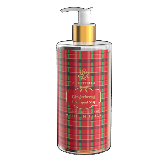 ALC751 - Sapone Liquido Xmas al pan di zenzero Gingerbread  da  500 ml.
