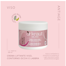 K2011U - Crema Liftante viso rughe contorno occhi e labbra vaso da  500 ml