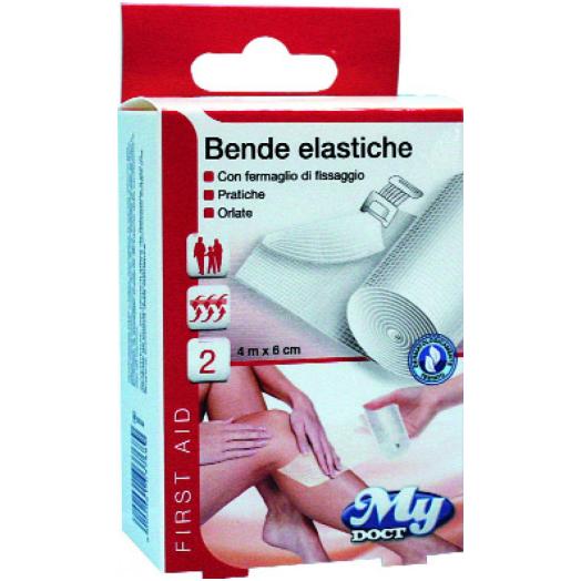BRIPACH12 - Bende Elastiche 4 mt x 6 cm confezioni da 2 pz