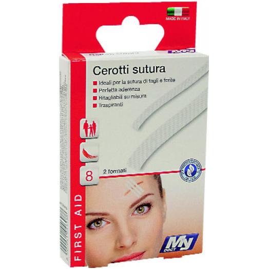 BRIPACH17 - Cerotti Sutura per Tagli e Ferite Ritagliabili 8 pz.