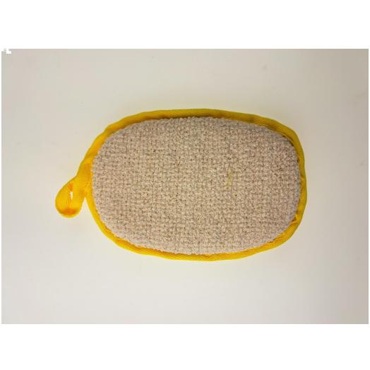 GUA001 - manopola di Sisal con pateletta per mano spessa 3 cm. alta 11cm e larga 11 cm