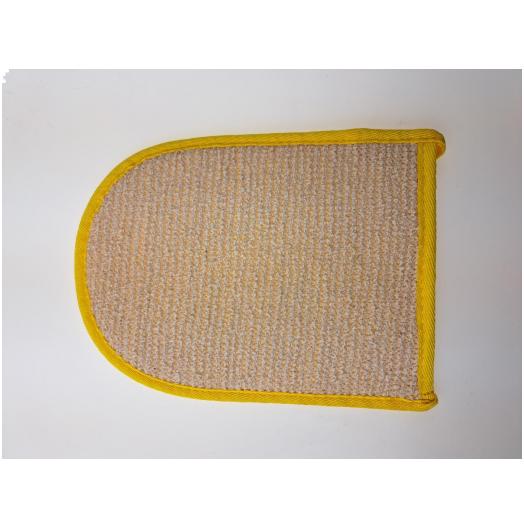 GUA004 - Manopola ad inserimento mano di Sisal e spugna  alto 21cm e largo 16 cm