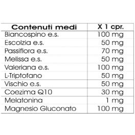 BIO008 - Compresse Relaxder per Insonnia Ansia Stress Umore Scatola da 20 cpr.