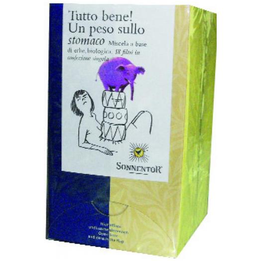 CAN034.01 - Infuso Tutto Bene Sonnentor Un peso sullo stomaco scatola da 18 filtri