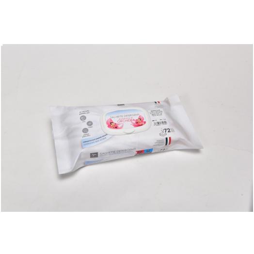 MER14792 - Confezione da 72 Salviette umidificate cm.15x16 Orchidea