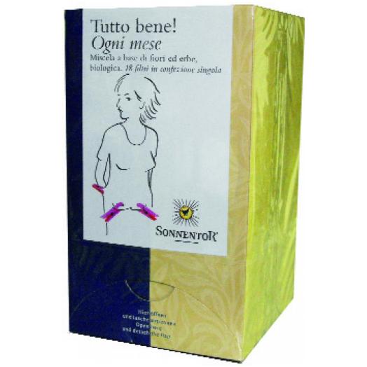CAN034.06 - Infuso Tutto Bene Sonnentor Ogni Mese femminile scatola da 18 filtri