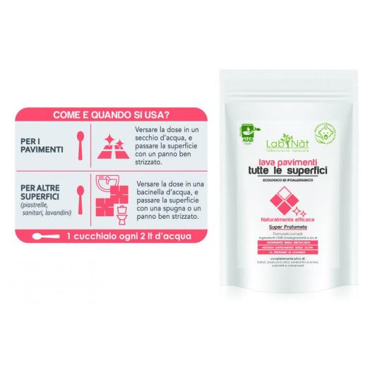 ZECA036 - Polvere Lava Pavimenti per tutte le Superfici  500 gr.